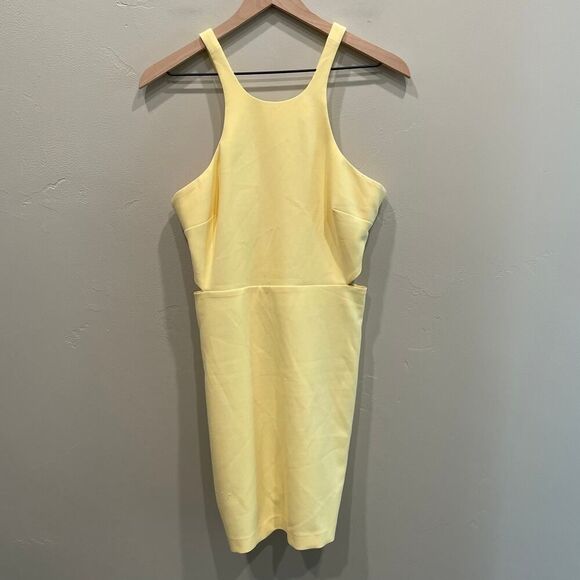 Likely Arcadia Bodycon Dress Yellow - Size: 8 - Picture 1 of 12